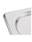 Couvercle bac gastronorme - Encoche cuillère - 1/9 GN - H 3 x 17,6 CM - Inox - Vogue - CB176 CB176 €3.99 Couvercles GN en acier inoxydable