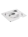 Couvercle bac gastronorme - Empreinte cuillère - GN 1/6 - H 3 x 17,6 CM - Inox - Vogue - CB175 CB175 €4.69 Couvercles GN évidement de la cuillère