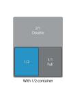Couvercle bac gastronorme - Empreinte cuillère - 1/2 GN - H 3 x 32,5 x 26,5 CM - Inox - Vogue - CB171 CB171 €8.99 Couvercles GN évidement de la cuillère