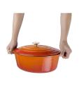 Cocotte - Orange - H 12,5 x 23 x 30,5 CM - Fonte - Vogue - GH312 GH312 €59.91 Gosse