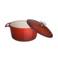 Cocotte - Rouge - Ø 23,5 x H 12,5 CM - Fonte - Vogue - GH305 GH305 €52.50 Gosse
