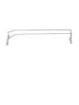 Support à verres - H 6,8 x 61 x 10,5 CM - Métal - Olympia - CE308 CE308 €5.99 Support de suspension en verre