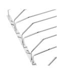 Porte-verres - 5 emplacements - H 6,5 x 61 x 43,5 CM - Chromé - Olympia - GH057 GH057 €20.92 Support de suspension en verre