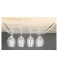 Porte-verres - 5 emplacements - H 6,5 x 61 x 43,5 CM - Chromé - Olympia - GH057 GH057 €20.92 Support de suspension en verre