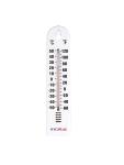 Thermomètre mural - Analogique - H 27 x 6 x 1,5 CM - Plastique - Hygiplas - J228 J228 €3.99 Thermomètre