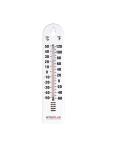 Thermomètre mural - Analogique - H 27 x 6 x 1,5 CM - Plastique - Hygiplas - J228 J228 €3.99 Thermomètre