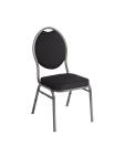 Chaise empilable - 4 pièces - Noir - H 90 x 43 x 53 CM - Acier - Bolero - CE142 CE142 €305.99 Chaises en tissu