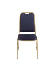 Chaise empilable - 4 pièces - Bleu/Or - H 89.5 x 44 x 45 CM - Acier - Bolero - DL015 DL015 €204.40 Chaises en tissu