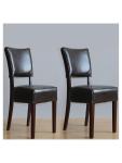 Chaise de restauration - 2 pièces - Marron - H 85.8 x 42.6 x 45 CM - Simili Cuir/Bouleau - Bolero - GF957 GF957 €328.99 Sièges en cuir