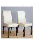 Chaise de restauration - 2 pièces - Crème - H 94 x 40.5 x 50 CM - Simili Cuir/Bouleau - Bolero - GH444 GH444 €254.99 Sièges en cuir