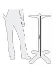 Pied de table - H 108 x 61 x 61 CM - Fonte - Bolero - CR478 CR478 €76.99 Pieds de tables de restauration