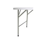 Table - Pliable - Blanc - Ø 153 x H 74 x 153 x 4,5 CM - Polyéthylène/Acier - Bolero - CC506 CC506 €189.99 Tables pliantes