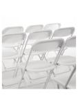 Chaise pliante - 10 pièces - Blanc - H 80 x 44 x 48 CM - Acier/Polypropylène - Bolero - GD387 GD387 €228.99 Chaises en plastique