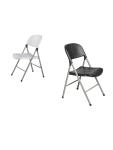 Chaise pliante - 2 pièces - Blanc - H 81 x 49 x 50 CM - Acier/Polypropylène - Bolero - CE692 CE692 €155.99 Chaises en plastique
