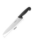 Couteau de Chef - Noir - H 4,8 x 3,5 x 34,5 CM - Inox - Hygiplas - C265 C265 €6.99 Couteaux