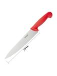 Couteau de Chef - Rouge - H 4,8 x 3,5 x 34,5 CM - Inox - Hygiplas - C895 C895 €6.99 Couteaux