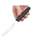 Couteau à tomates - Noir - H 1,5 x 1,8 x 20,5 CM - Inox - Hygiplas - CF897 CF897 €3.59 Couteaux