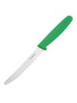 Couteau à tomates - Vert - H 1,5 x 1,8 x 20,5 CM - Inox - Hygiplas - CF898 CF898 €3.59 Couteaux