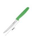 Couteau à tomates - Vert - H 1,5 x 1,8 x 20,5 CM - Inox - Hygiplas - CF898 CF898 €3.59 Couteaux