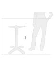 Pied de table - Pliable - H 68 x 61.8 x 61.8 CM - Aluminium - Bolero - GF962 GF962 €61.99 Pieds de tables de restauration