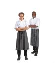 Tablier - Unisexe - Noir/Blanc - 76 x 92 CM - Polyester/Coton - Vêtements de Chef Blancs - A938 A938 €10.59 Tabliers et tabliers à bavette