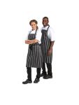 Halterschort - Unisex - One Size - Zwart/Wit - 71 x 97 CM - Polyester/Katoen - Whites Chefs Clothing - A935 A935 €9.19 Schorten en sloven