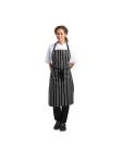 Halterschort - Unisex - One Size - Zwart/Wit - 71 x 97 CM - Polyester/Katoen - Whites Chefs Clothing - A935 A935 €9.19 Schorten en sloven