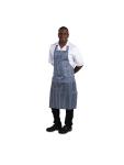 Tablier Imperméable - Unisexe - Taille Unique - Bleu/Blanc - 71,1 x 101,6 CM - Nylon - Vêtement Blancs Chefs - A580 A580 €9.99 Tabliers et tabliers à bavette