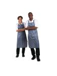 Tablier Imperméable - Unisexe - Taille Unique - Bleu/Blanc - 71,1 x 101,6 CM - Nylon - Vêtement Blancs Chefs - A580 A580 €9.99 Tabliers et tabliers à bavette