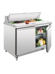 Saladette - 1/1 GN - 405 Litre - 2 portes - H 109,7 x 122,5 x 76 CM - 230 V - Inox - Polaire - GD882 GD882 €1,554.34 Saladette