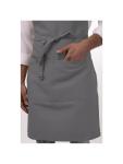 Tablier Halter - Réglable - Unisexe - Taille Unique - Gris - 61 x 86 CM - Polyester/Coton - Chef Works - B192 B192 €27.75 Tabliers et tabliers à bavette