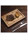 Planche à steak - H 2,5 x 26 x 19 CM - Bois d'acacia - Olympia - DP138 DP138 €15.59 Planches à découper en bois / planches de présentation