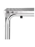Table - H 72 x 60 x 60 CM - Inox/Aluminium - Bolero - CG837 CG837 €89.99 Tables de restauration
