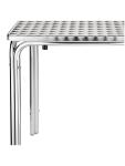 Table - H 72 x 60 x 60 CM - Inox/Aluminium - Bolero - CG837 CG837 €89.99 Tables de restauration