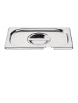Couvercle bac gastronorme - Encoche cuillère - GN 1/4 - H 3 x 26,5 CM - Inox - Vogue - CB174 CB174 €5.69 Couvercles GN en acier inoxydable