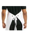 Tablier Halter - Unisexe - XL - Blanc - 91,5 x 106,6 CM - Polyester/Coton - Vêtements de Chefs Blancs - A522 A522 €9.59 Tabliers et tabliers à bavette