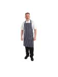 Tablier Halter - Unisexe - Bleu Foncé/Blanc - 71 x 96,5 CM - Polyester/Coton - Vêtement Blancs Chefs - A530 A530 €7.89 Tabliers et tabliers à bavette