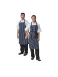 Tablier Halter - Unisexe - Bleu Foncé/Blanc - 71 x 96,5 CM - Polyester/Coton - Vêtement Blancs Chefs - A530 A530 €7.89 Tabliers et tabliers à bavette