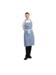 Tablier Halter - Unisexe - Bleu/Blanc - 71 x 78 CM - Polyester/Coton - Vêtement Chefs Blancs - A554 A554 €11.69 Tabliers et tabliers à bavette