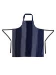 Tablier Halter - Unisexe - XL - Bleu Foncé/Blanc - 90 x 104 CM - Polyester/Coton - Vêtements de Chefs Blancs - A662 A662 €14.89 Tabliers et tabliers à bavette