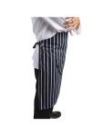 Tablier Halter - Unisexe - XL - Bleu Foncé/Blanc - 90 x 104 CM - Polyester/Coton - Vêtements de Chefs Blancs - A662 A662 €14.89 Tabliers et tabliers à bavette