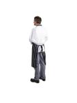 Tablier Halter - Unisexe - XL - Bleu Foncé/Blanc - 90 x 104 CM - Polyester/Coton - Vêtements de Chefs Blancs - A662 A662 €14.89 Tabliers et tabliers à bavette