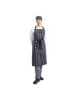Tablier Halter - Unisexe - XL - Bleu Foncé/Blanc - 90 x 104 CM - Polyester/Coton - Vêtements de Chefs Blancs - A662 A662 €14.89 Tabliers et tabliers à bavette