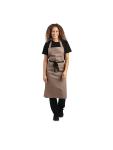 Tablier Halter - Unisexe - Marron Clair - 96,5 x 71,1 CM - Polyester/Coton - Vêtements de Chefs Blancs - B429 B429 €9.19 Tabliers et tabliers à bavette