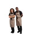Tablier Halter - Unisexe - Marron Clair - 96,5 x 71,1 CM - Polyester/Coton - Vêtements de Chefs Blancs - B429 B429 €9.19 Tabliers et tabliers à bavette