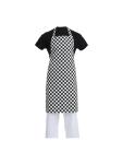 Tablier - Unisexe - Noir/Blanc - 71,1 x 96,5 CM - Polyester/Coton - Vêtements de Chef Blancs - A275 A275 €11.69 Tabliers et tabliers à bavette