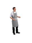 Tablier - Unisexe - Noir/Blanc - 71,1 x 96,5 CM - Polyester/Coton - Vêtements de Chef Blancs - A275 A275 €11.69 Tabliers et tabliers à bavette