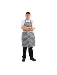 Tablier - Unisexe - Noir/Blanc - 71,1 x 96,5 CM - Polyester/Coton - Vêtements de Chef Blancs - A275 A275 €11.69 Tabliers et tabliers à bavette