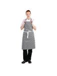 Tablier - Unisexe - Noir/Blanc - 71,1 x 96,5 CM - Polyester/Coton - Vêtements de Chef Blancs - A275 A275 €11.69 Tabliers et tabliers à bavette