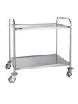 Chariot de service - 2 niveaux - Large - H 93 x 86 x 53,5 CM - Inox - Vogue - F998 F998 €122.23 Chariots de service
